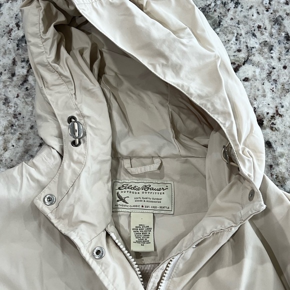 Eddie Bauer Jackets & Blazers - Eddie Bauer Beige Hooded Jacket